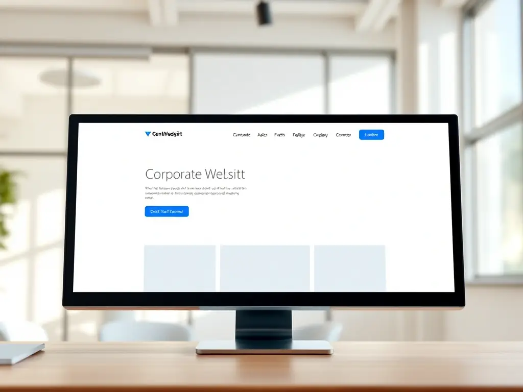 A professional website design showcasing a clean, modern layout with intuitive navigation, reflecting enhanced user experience and brand appeal.